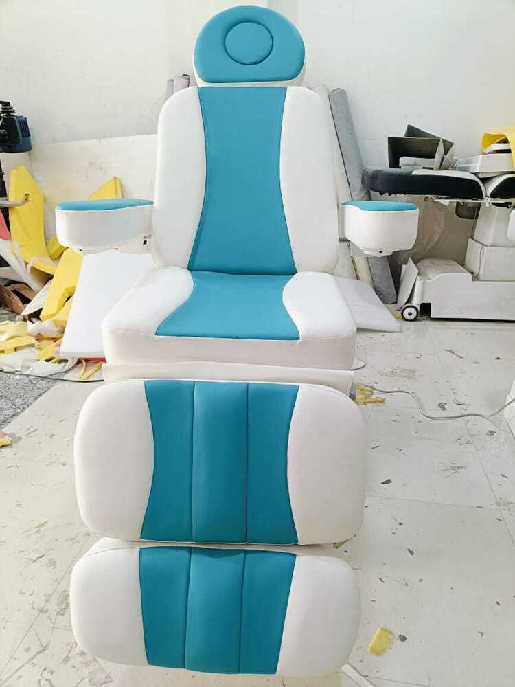 Automatic Dermatology Chair - PU Leather, Variable Dimensions, Teal Color | Hydraulic Adjustment, 250 kg Weight Capacity, CE Certified