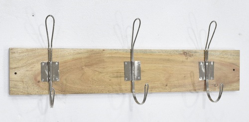 Steel Wall Hook With Wood Stand