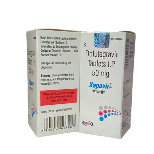 50Mg Dolutegravir Tablets Expiration Date: Upto 24 Months