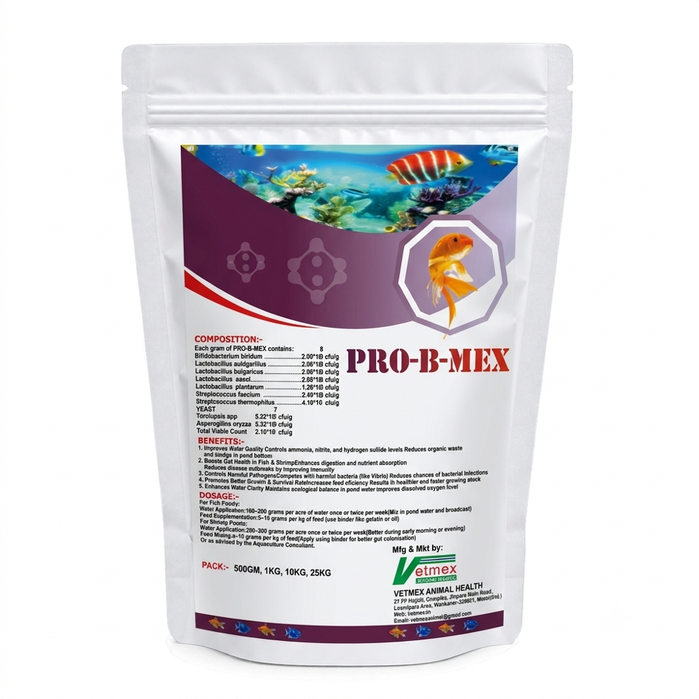 Probiotics For Aquaculture Pro B Mex - Ingredients: Animal Extract