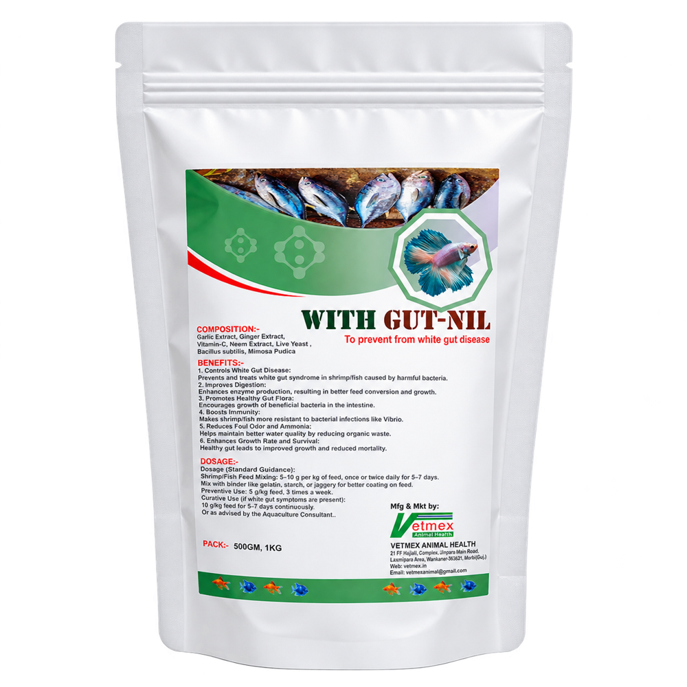 Gut Probiotics To Control White Gut Disease White Gut Nil - Ingredients: Animal Extract