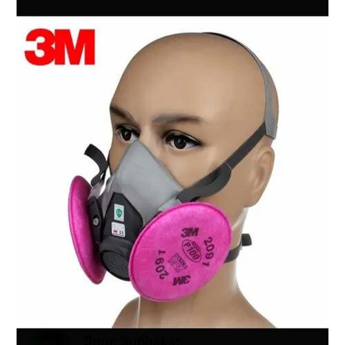 Grey 3-M 6200 Half Face Mask