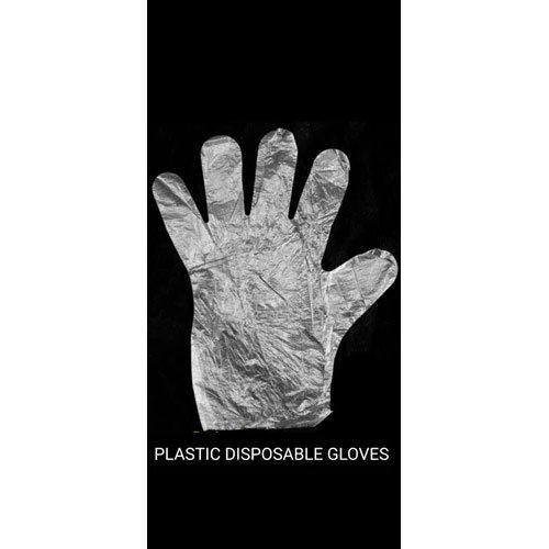 Plain Disposable Hand Gloves Plastic