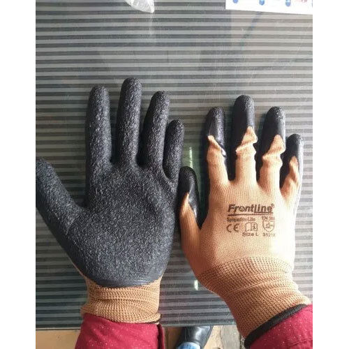 Washable Frontline Cut Resistant Gloves Brown And Black