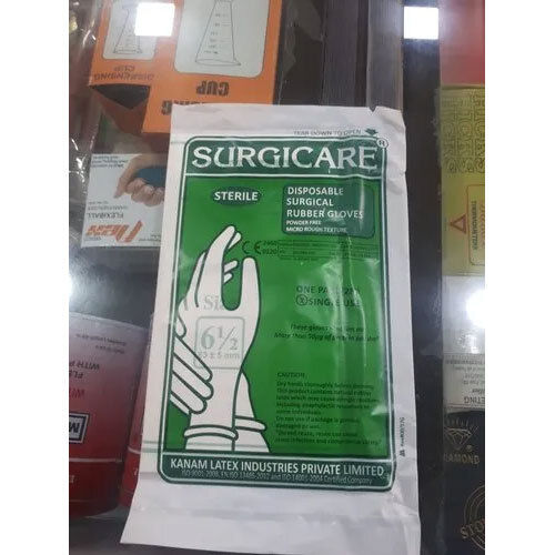 White Surgicare Sterile Surgical Gloves Powder Free