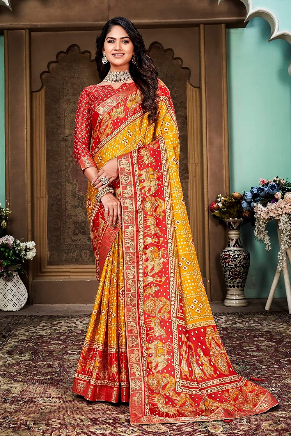 women soft silk saree