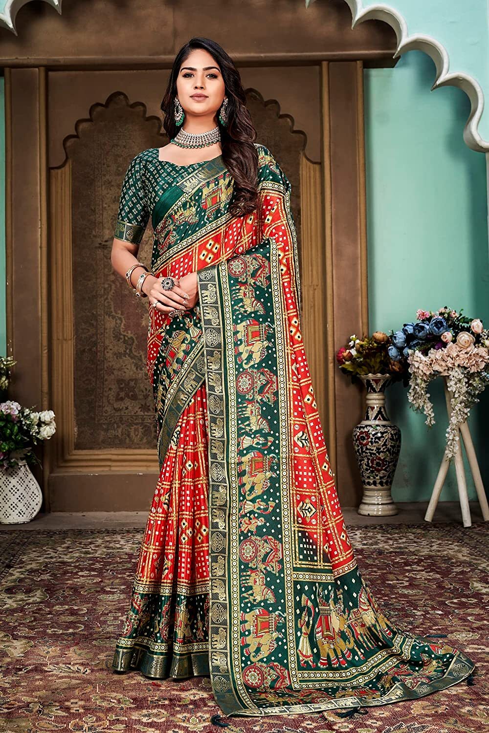 women soft silk saree