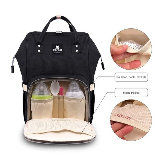 Hafmall Diaper Bag Backpack - Waterproof Multifunctional Large Travel Nappy Bag