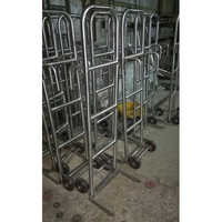 Ss Crate Trolley - Stainless Steel, Customizable Colors Available | Ideal For Commercial Applications