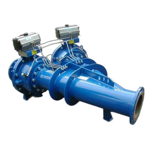 M.s Divertor Value With Butterfly Valve - Color: Blue