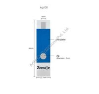 Silver Screen Printed Electrode - Working Electrode Carbon/graphene/silver, Dimensions 50 X 10 Mm, Customizable Materials, Disposable Design