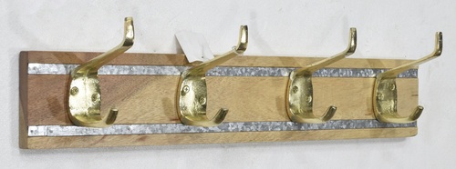 Metal Gold Plated Wall Hook With Strip - Feature: Rust Proof