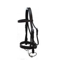 English Black Leather Diamante Bridle