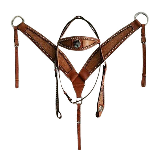 English Leather Diamante Bridle With Softy Padded