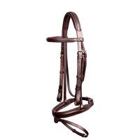 English Leather Diamante Bridle With Softy Padded