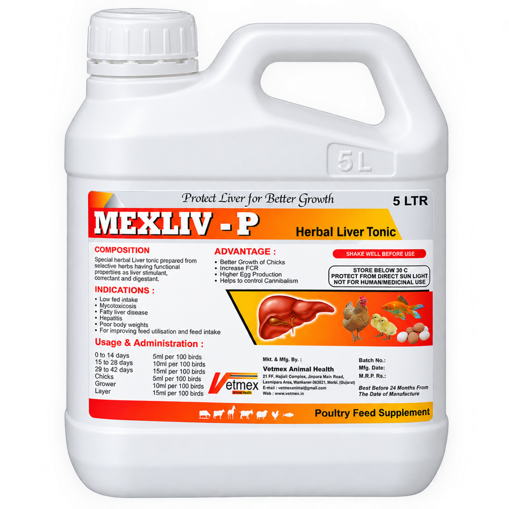 Herbal Liver Tonic For Poultry Maxliv-P - Ingredients: Animal Extract