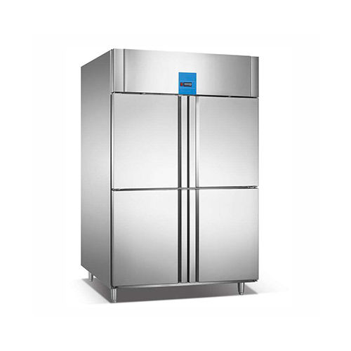 Commercial Four Door Refrigerator - Color: Silver