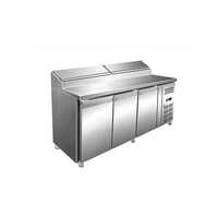Ss Pizza Makeline - Stainless Steel, Customizable Sizes For Commercial Use | Electric-powered Efficiency For High-volume Pizza Preparation