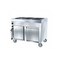 Stainless Steel Ss Hot Food Trolley