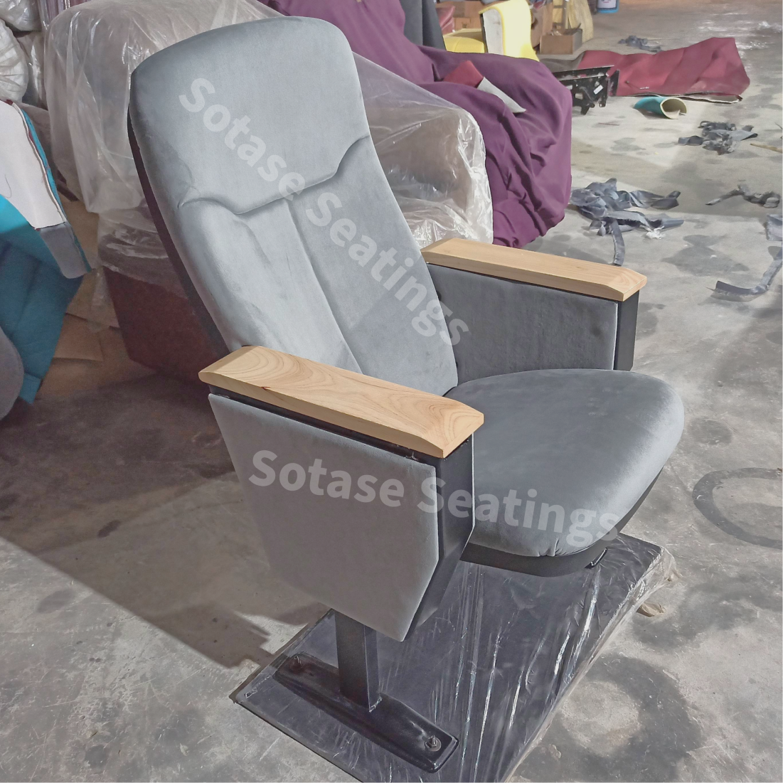 Sotase Fix Auditorium Chair With Writing Pad