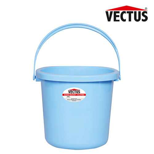 16l Vectus Ganga Plastic Bucket With And Without Lid