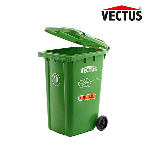 Vectus Wheeled Bin With Flat Lid