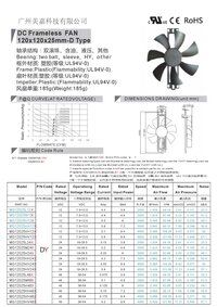 Mega High Airflow 12025mm 120x120x25mm High Speed Brushless DC cooling Fan for Base Stations