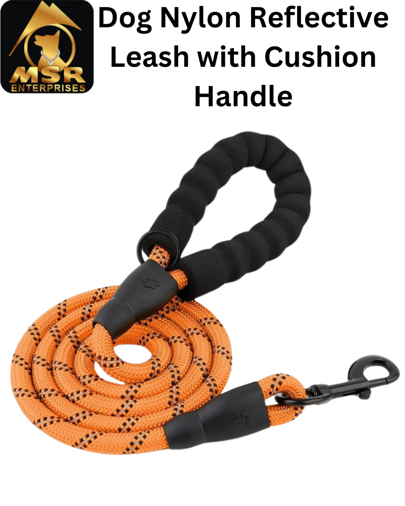 Dog Rope Nylon With Furr Handle