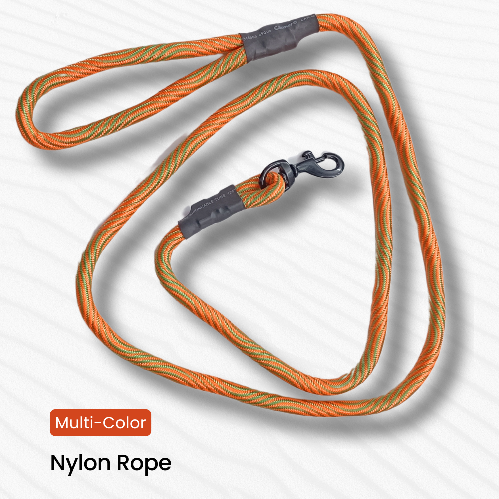 Dog Rope Nylon With Furr Handle