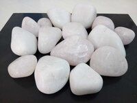 Snow white natural quartz pebble stones for garden decoration and landscaping pathway decoration