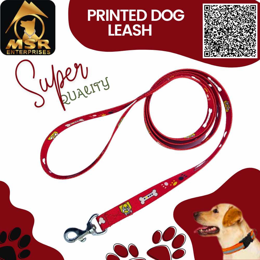 Single Printed & Double Printed Dog Single Layer Leash