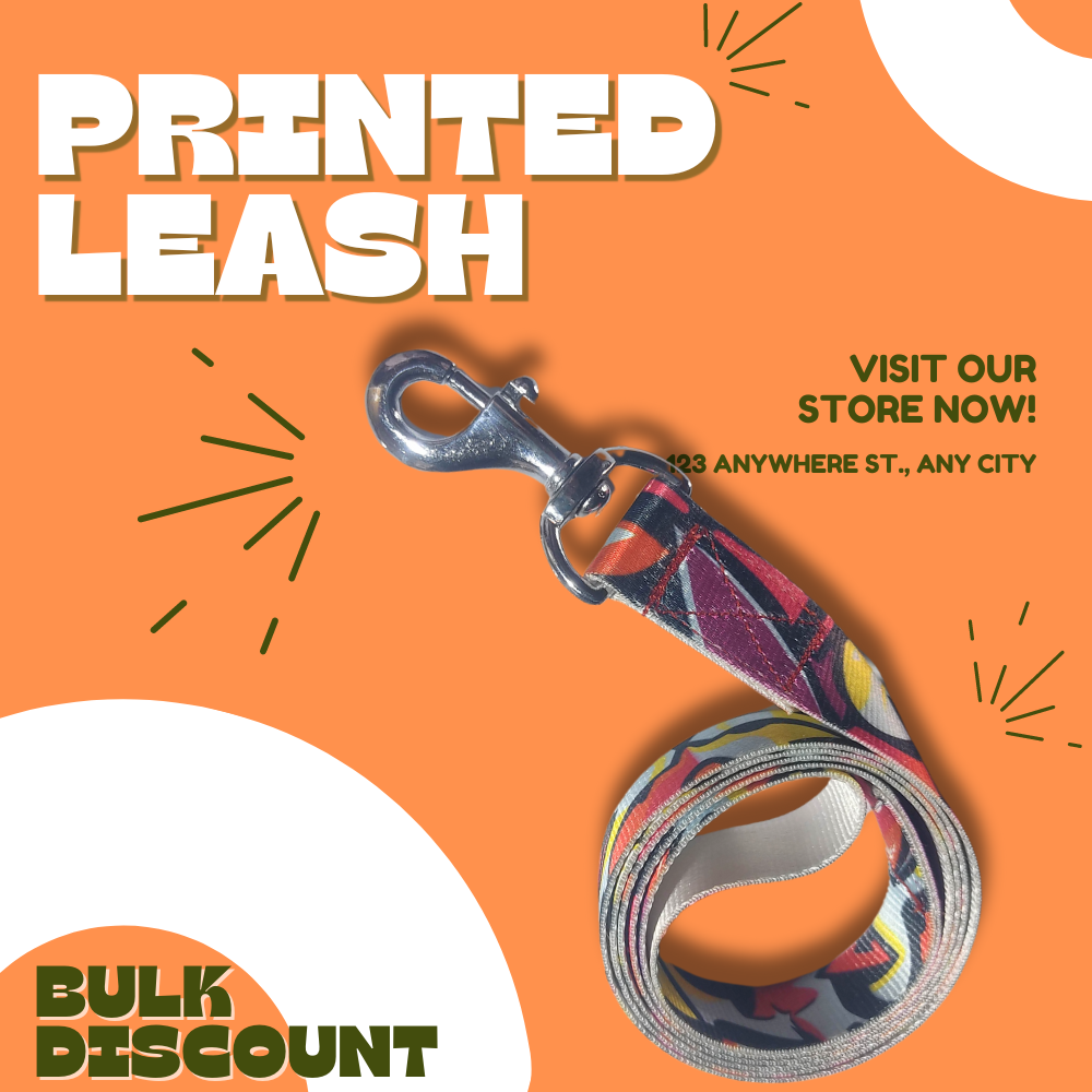 Dog Leash Printed