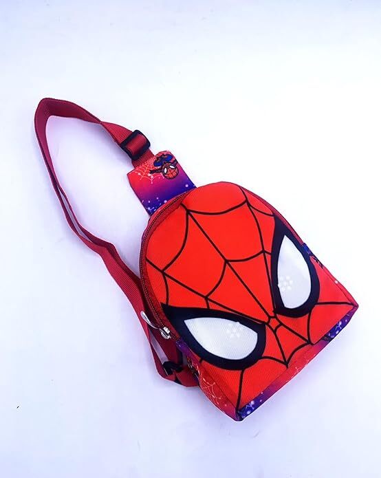 Echo Boomers Small Spiderman Theme Crossbody Sling Bag For Children