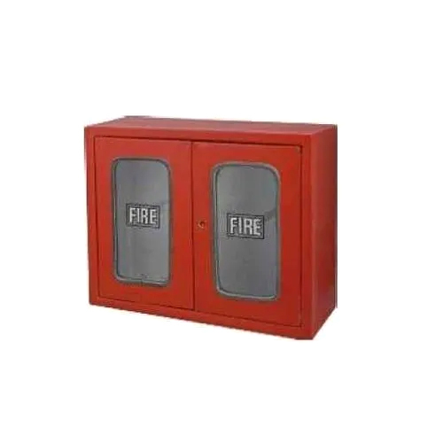 Hinged Red Double Door Fire Hose BOx