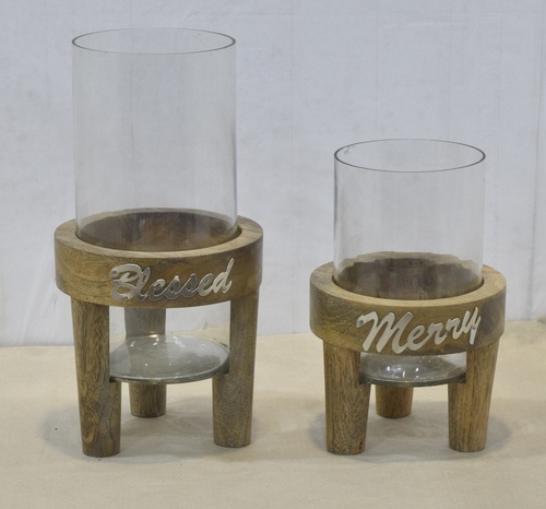 Hurricane With Wood Stand