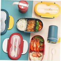 Mikinona 1 Set Lunch Bag Camp lunchbox Picnic Seal Lunch Container Simple Lunch Box Container Container Student Straw