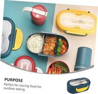 Mikinona 1 Set Lunch Bag Camp lunchbox Picnic Seal Lunch Container Simple Lunch Box Container Container Student Straw