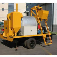 Mobile Hot Mix Plant - Mild Steel, Yellow | Automatic Operation, Good Quality For Road Construction