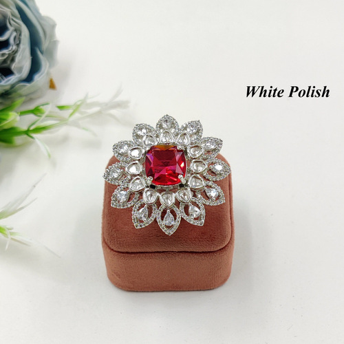 Unique Designer American Diamond Ring