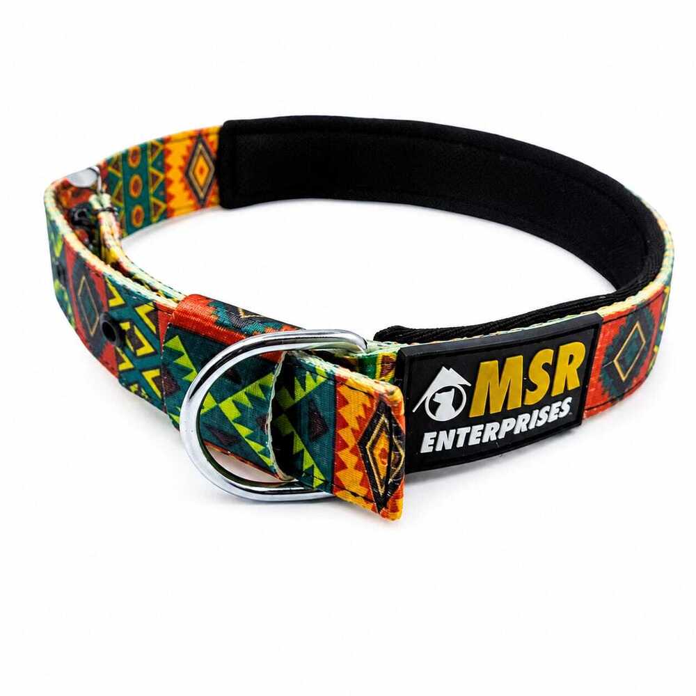 Dog Collar Printed Padded