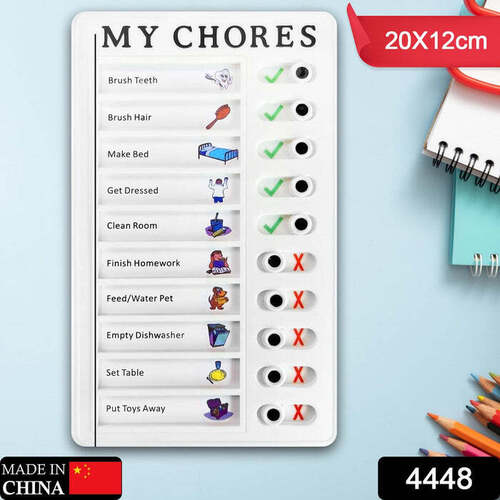 PORTABLE MY CHORES HOME NOTE BOARD MANAGEMENT PLANNING MEMO