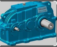 Shanthi Parallel Shaft Helical Gearbox - Color: Blue