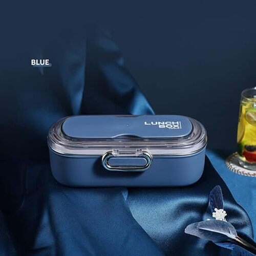 R&D Lunch Box for Kids  2 Compartment Insulated Lunch Box Stainless Steel Tiffin Box for Boys, Girls, School & Office Men 900ML.