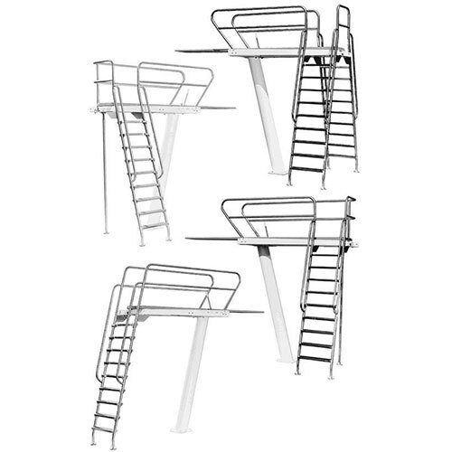 Diving board  pedestal stand