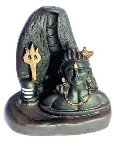 Rani Nain Creation Lord Shiva Mahadev Adiyogi Statue Smoke Backflow Holder Idol & Shiv Shankara Mahadev Adiyogi Smoke Backflow Fountain with 20 Smoke Cones