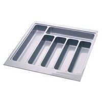 Pvc Cutlery Tray - Pvc Material, 17" X 20" Size, Silver Color | Ideal Organization Solution For Kitchen Utensils And Cutlery Storage