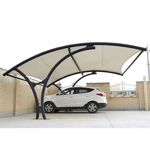 White Ulbcs-01 Car Parking Shed