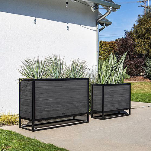 Black Ulp 03 Rectangular Planters