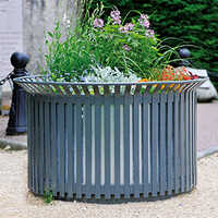 Round Planters - Color: Grey