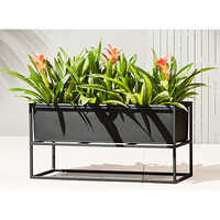 Large Outdoor Planters - Color: Black